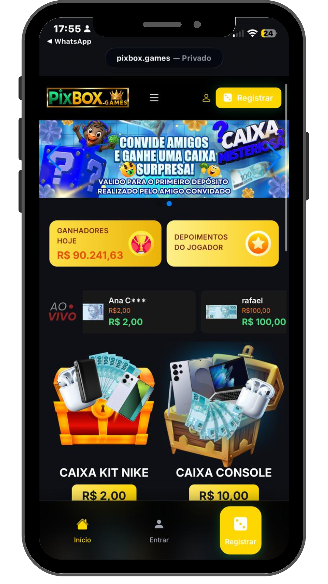 Caixa Misteriosa — Caixa Premiada